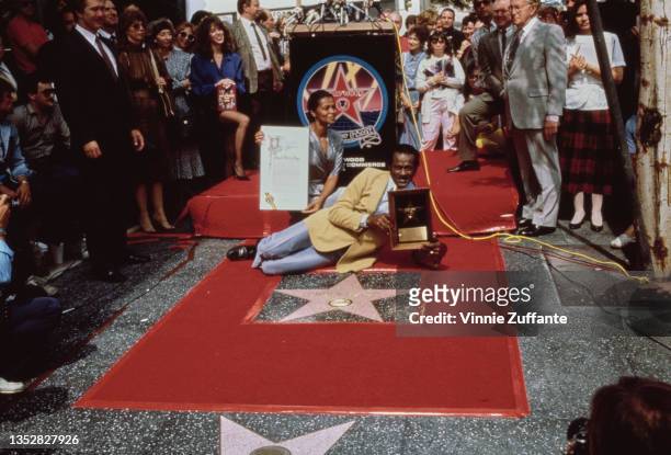 American singer, songwriter and guitarist Chuck Berry and his daughter, Ingrid Berry Clay, attend Berry's Walk of Fame Star ceremony on the Hollywood...