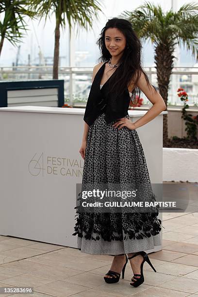 Chinese actress Wei Tang poses during the photocall of "Wu Xia" presented as part of the Sceances de Minuit selection at the 64th Cannes Film...