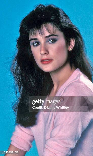 Actress Demi Moore poses for a portrait circa 1982 in Los Angeles City.