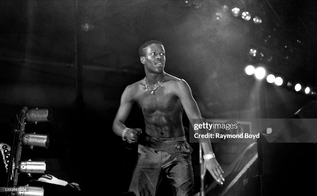 Rapper Jalil of Whodini performs at the U.I.C. Pavilion in Chicago ...