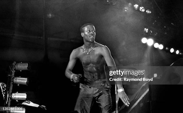 Rapper Jalil of Whodini performs at the U.I.C. Pavilion in Chicago ...