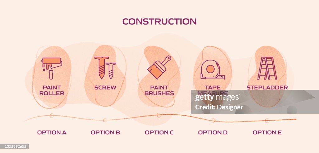 Construction Process Loop Construction Industry Related Process Infographic Template Process ...