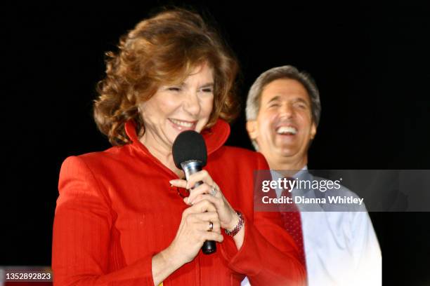 Politician John Kerry and wife Teresa Heinz Kerry campaigning circa 2003 in Phoenix City.