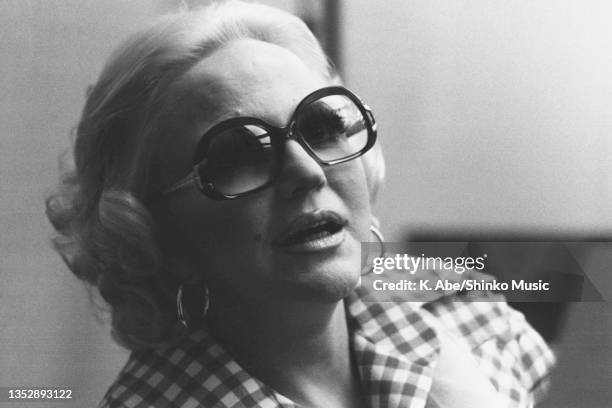 Peggy Lee Wear Sun Glasses, Tokyo, Japan, circa 1970s.