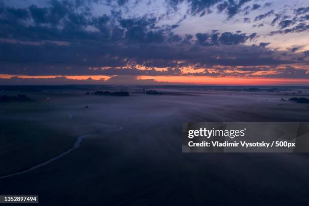 scenic view of sea against sky during sunset - vladimir vysotsky stock pictures, royalty-free photos & images