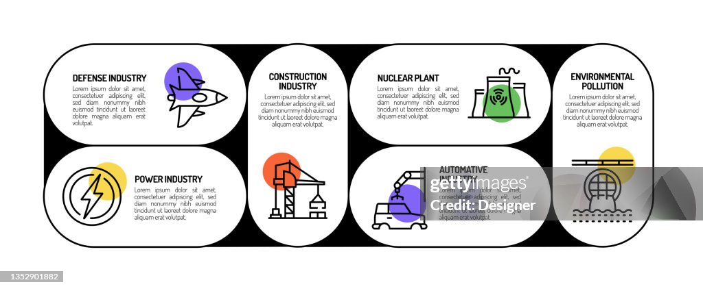 Heavy And Power Industry Related Process Infographic Template Process ...