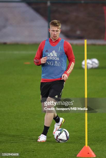 Kevin De Bruyne of Belgium during a training session of the Belgian national soccer team The Red Devils ahead of the upcoming FIFA World Cup Qatar...