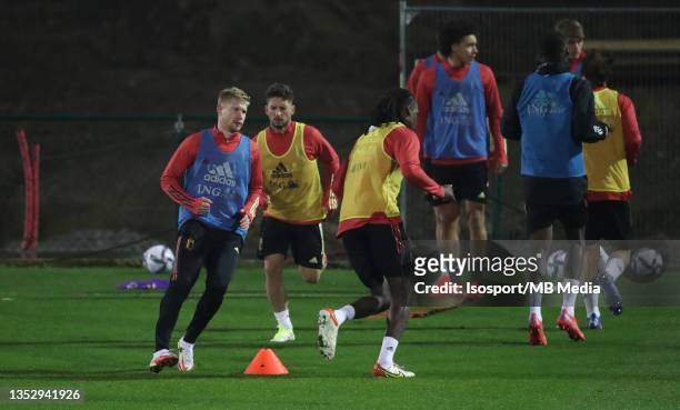 Kevin De Bruyne of Belgium during a training session of the Belgian national soccer team " The Red Devils " ahead of the upcoming FIFA World Cup...