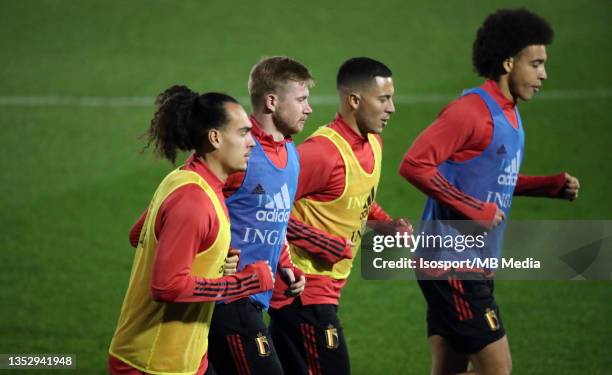 Kevin De Bruyne of Belgium during a training session of the Belgian national soccer team " The Red Devils " ahead of the upcoming FIFA World Cup...