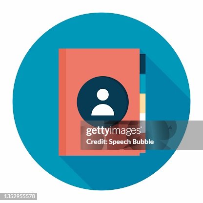 Telephone and Address Book Flat Icon Telephone and Address Book Flat Icon