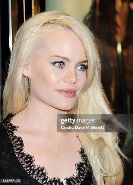 Singer Duffy arrives at the European Premiere of 'Sherlock Holmes: A Game of Shadows' at Empire Leicester Square on December 8, 2011 in London,...