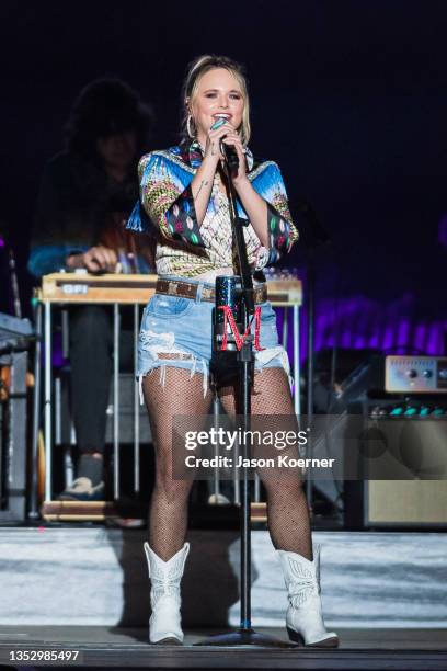 Miranda Lambert performs during the 2021 Tortuga Music Festival on November 12, 2021 in Fort Lauderdale, Florida.