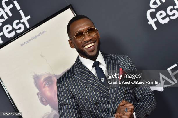 Mahershala Ali attends the 2021 AFI Fest - Official Screening of Magnolia Pictures' "Swan Song" at TCL Chinese Theatre on November 12, 2021 in...