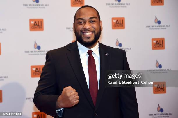 Charles Booker attends the The Eighth Annual Muhammad Ali Humanitarian Awards at Muhammad Ali Center on November 12, 2021 in Louisville, Kentucky.