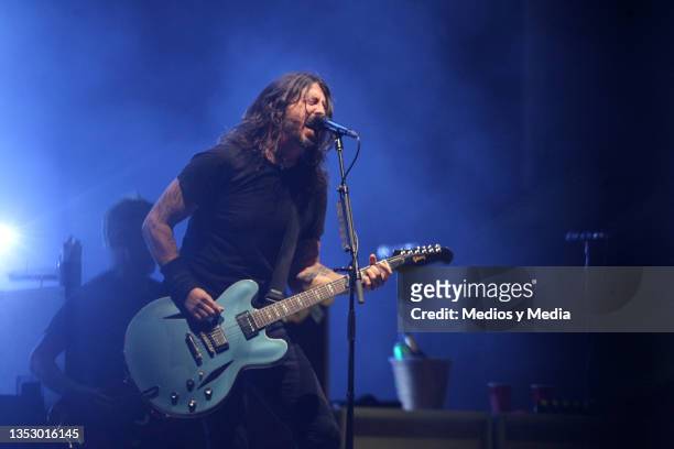 Dave Grohl of Foo Fighters performs as part of the Festival 'PA'L NORTE 2021' Day 1 at Parque Fundidora on November 12, 2021 in Monterrey, Mexico.