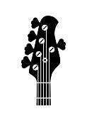 Guitar headstock logo.