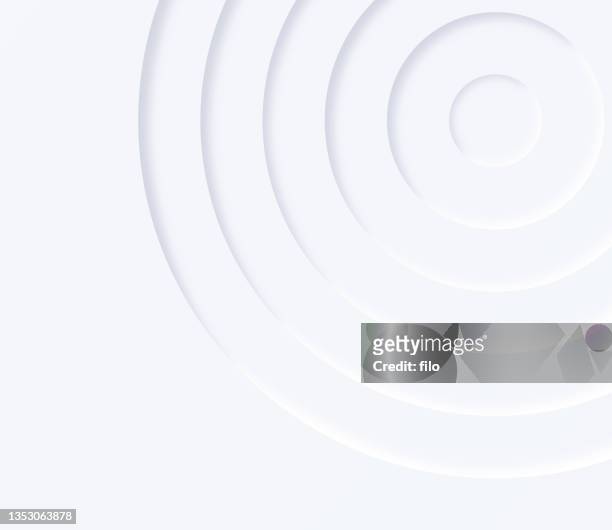 concentric neumorphic circles background abstract - earthquake stock illustrations