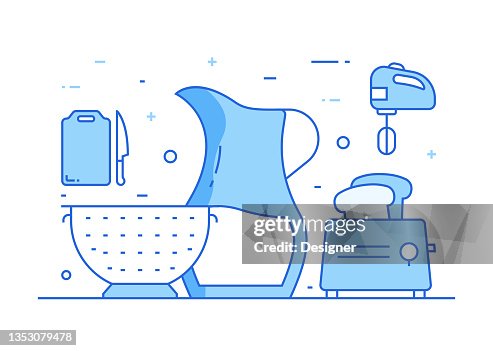 Kitchen Related Process Infographic Template. Process Timeline Chart. Workflow Layout with Linear Icons Kitchen Related Process Infographic Template. Process Timeline Chart. Workflow Layout with Linear Icons