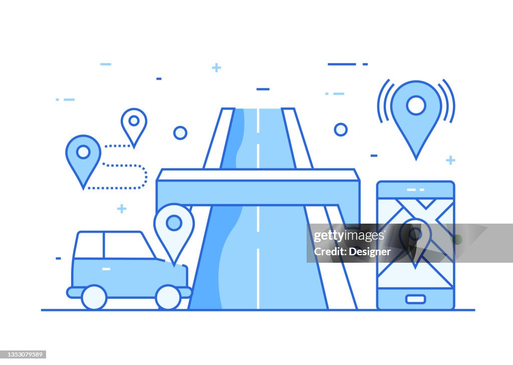 Navigation And Map Related Process Infographic Template Process ...