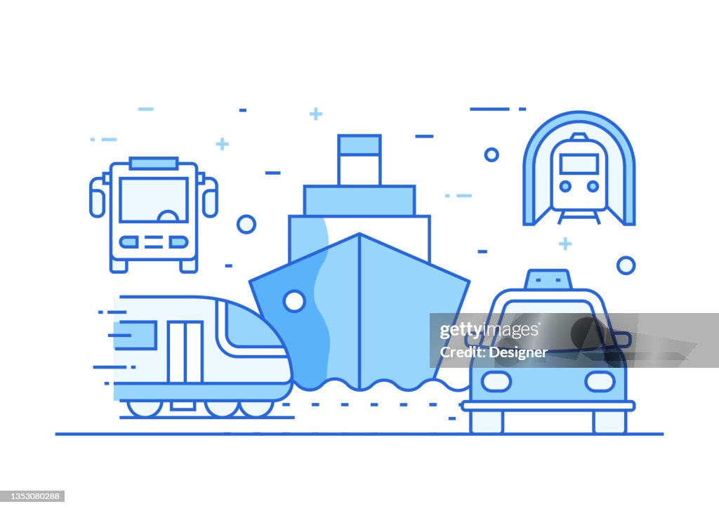 Public Transport Related Process Infographic Template Process Timeline ...