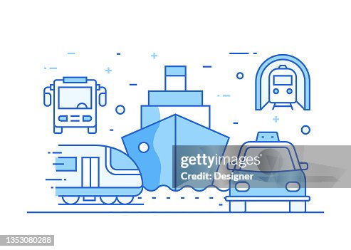 Public Transport Related Process Infographic Template. Process Timeline Chart. Workflow Layout with Linear Icons Public Transport Related Process Infographic Template. Process Timeline Chart. Workflow Layout with Linear Icons