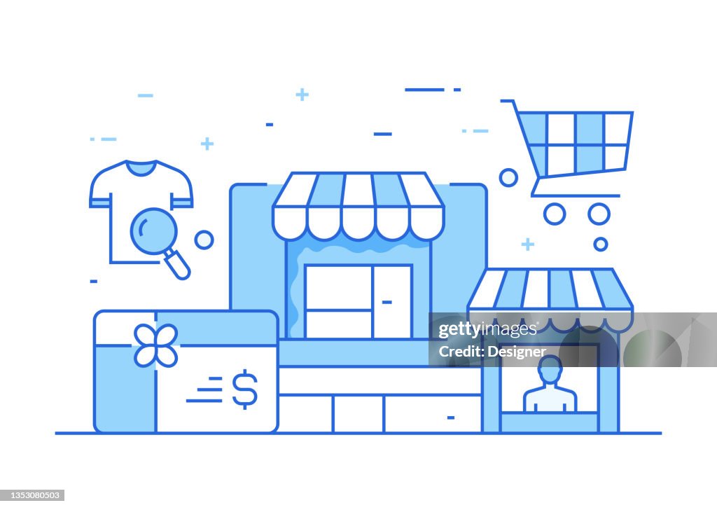 Shopping And Retail Related Process Infographic Template Process ...