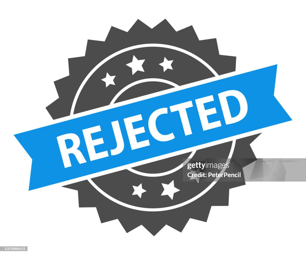 Rejected - Stamp, Imprint, Seal Template. Grunge Effect. Vector Stock Illustration