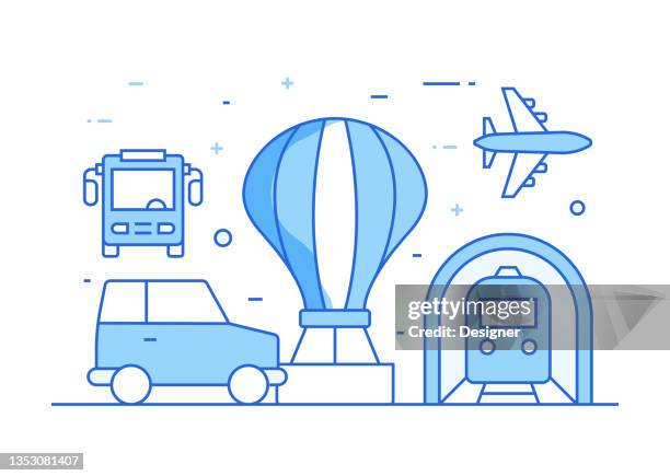vehicles and transport related process infographic template. process timeline chart. workflow layout with linear icons - tractor driver stock illustrations