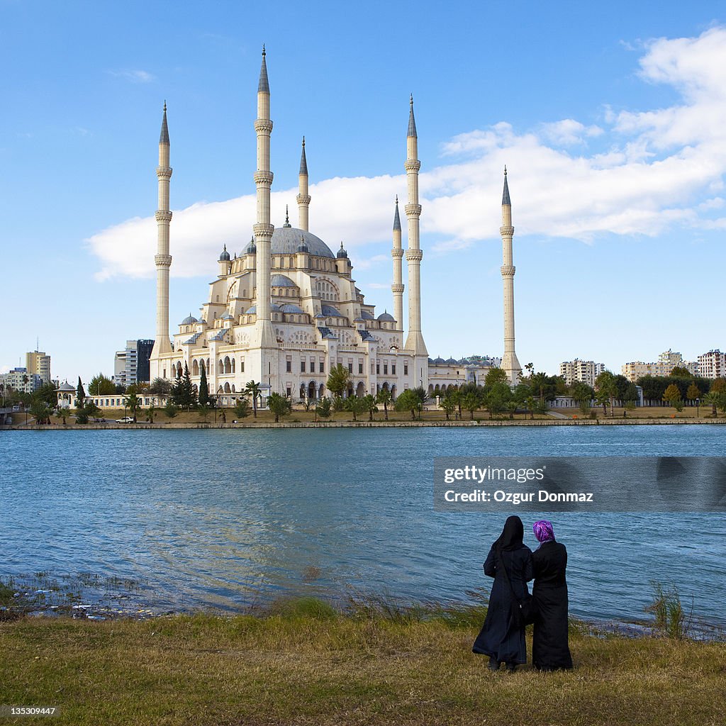 The girls and the mosque