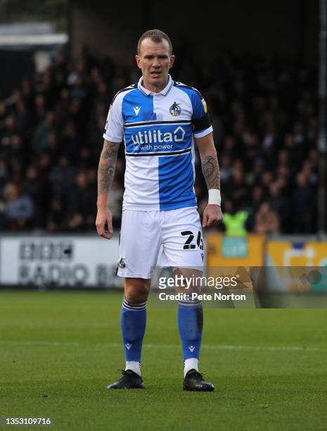 Glenn Whelan of Bristol Rovers in action during the Sky Bet League Two match between Bristol Rovers and Northampton Town at Memorial Stadium on...