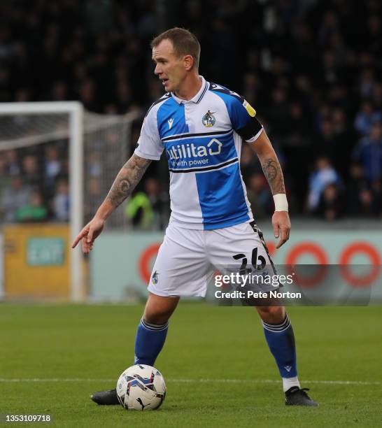 Glenn Whelan of Bristol Rovers in action during the Sky Bet League Two match between Bristol Rovers and Northampton Town at Memorial Stadium on...