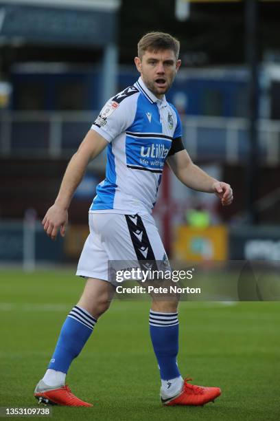 Sam Finley of Bristol Rovers in action during the Sky Bet League Two match between Bristol Rovers and Northampton Town at Memorial Stadium on...