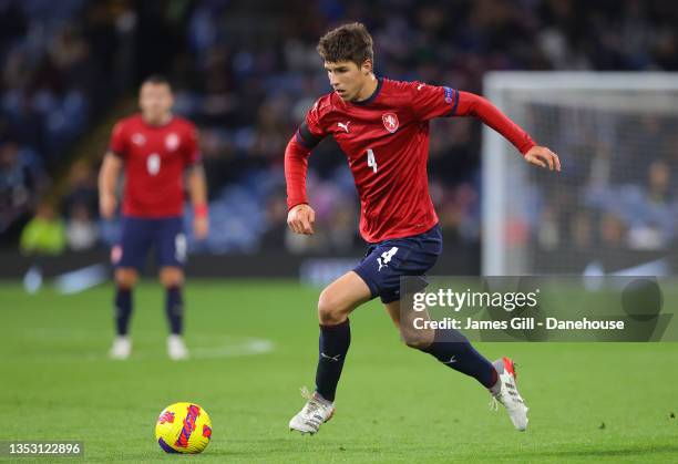 Adam Gabriel of Czech Republic U21 during the UEFA European Under-21 Championship Qualifier match between England U21s and Czech Republic U21s on...