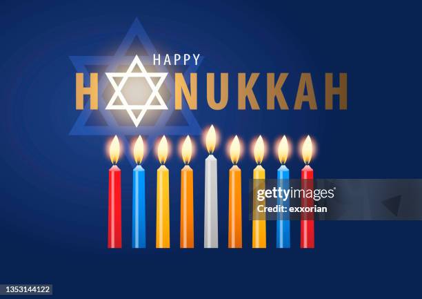 stockillustraties, clipart, cartoons en iconen met hanukkah festival of light - officiële openingen