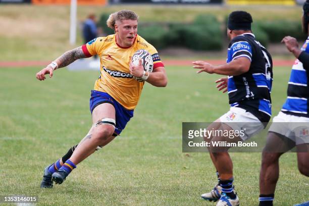 Sean Jansen during the Lochore Cup Heartland Championship match between Whanganui and North Otago at Cooks Garden, on November 14 in Whanganui, New...