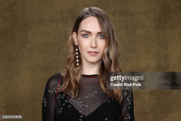 Jamie Clayton poses for a photo at the IMDb Exclusive Portraits studio during The 2021 Outfest Legacy Awards Gala at the Academy Museum of Motion...