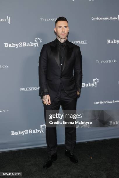 Adam Levine attends the Baby2Baby 10-Year Gala Presented By Paul Mitchell at the Pacific Design Center on November 13, 2021 in West Hollywood,...