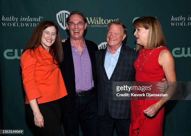 Former cast members from left to right Kami Cotler, , Richard Thomas, Eric Scott, and Judy Norton pose during the screening and reception celebrating...