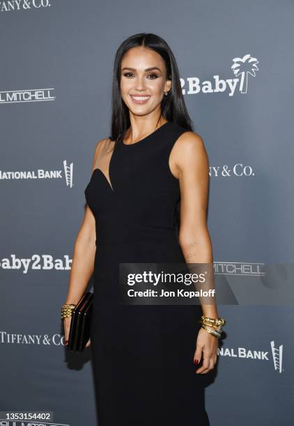 Jessica Alba attends the Baby2Baby 10-Year Gala Presented By Paul Mitchell at the Pacific Design Center on November 13, 2021 in West Hollywood,...