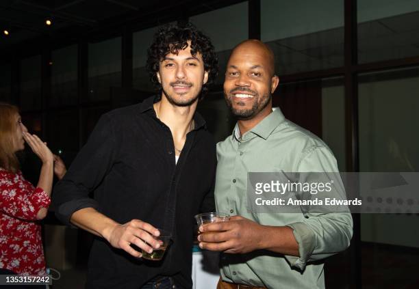 Actors Rafael Cebrián and Michael Anthony Spady attend the Film Independent Live Read of "Sunset Boulevard" directed by Marlee Matlin at the Wallis...