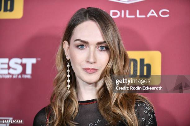 Jamie Clayton attends 2021 Outfest Legacy Awards Gala at Academy of Motion Picture Arts and Sciences on November 13, 2021 in Los Angeles, California.