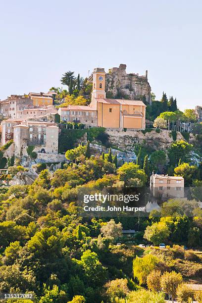 eze, cote d'azur, france - eze village fotografías e imágenes de stock