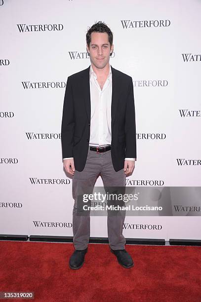 Actor Geoffrey Wigdor attends unveiling of Waterford Premier Interiors Collection at "Live a Crystal Life" at Center 548 on December 8, 2011 in New...