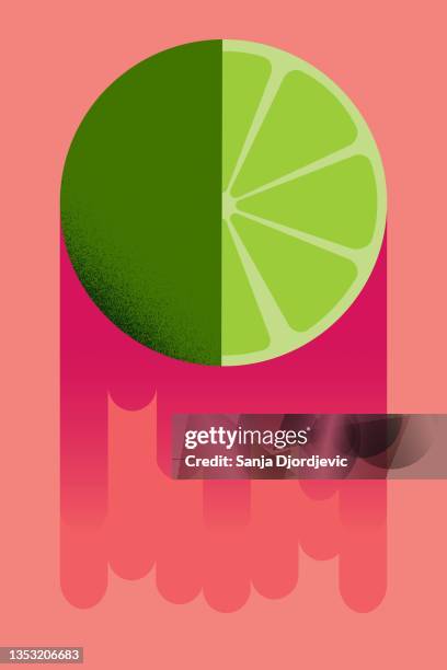lime - lime juice stock illustrations