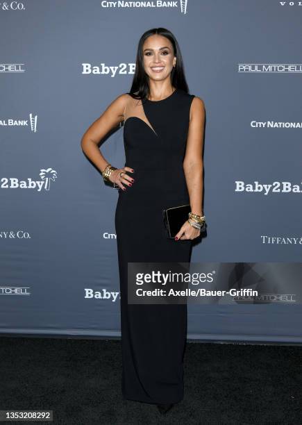 Jessica Alba attends Baby2Baby 10-Year Gala Presented by Paul Mitchell at Pacific Design Center on November 13, 2021 in West Hollywood, California.