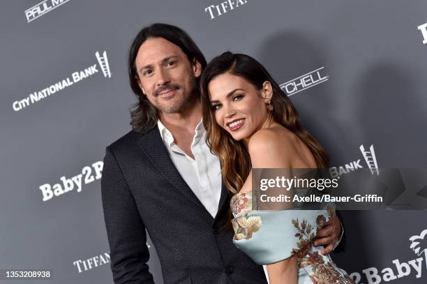 Steve Kazee and Jenna Dewan attend Baby2Baby 10-Year Gala Presented by Paul Mitchell at Pacific Design Center on November 13, 2021 in West Hollywood,...