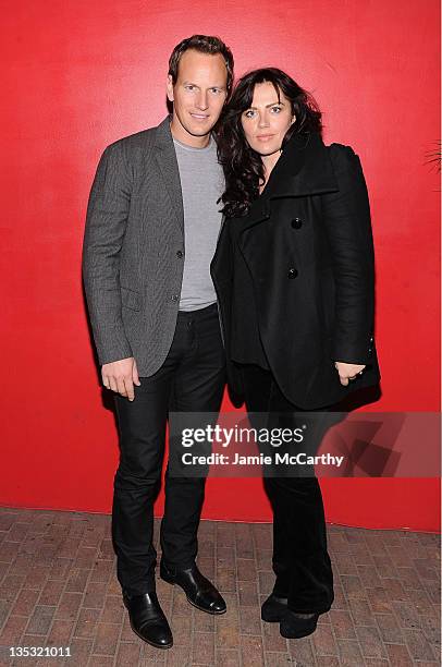 Patrick Wilson and Dagmara Dominczyk attend the "Young Adult" world premiere after party at the Hudson Terrace on December 8, 2011 in New York City.