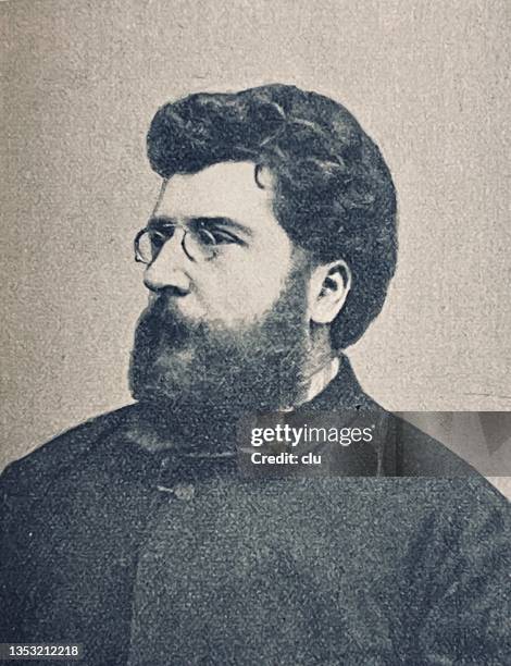 georges bizet, french composer - composer stock illustrations