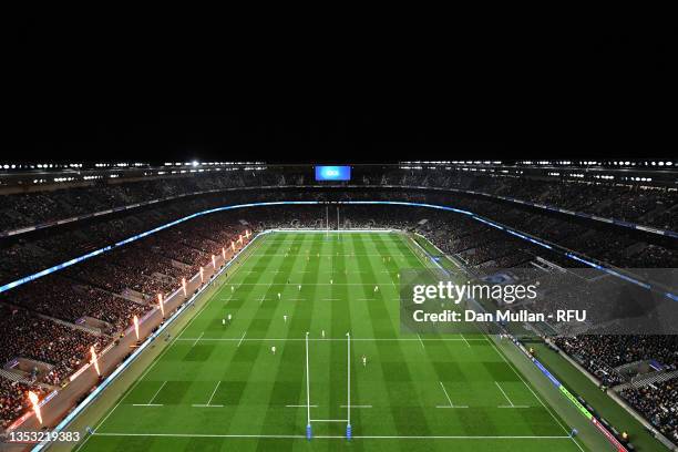 General view during the Autumn Nations Series match between England and Australia at Twickenham Stadium on November 13, 2021 in London, England.