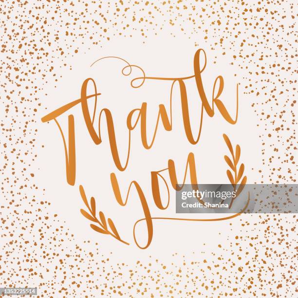 illustrazioni stock, clip art, cartoni animati e icone di tendenza di ringraziamento - grazie - biglietto di auguri - glitter oro - grazie
